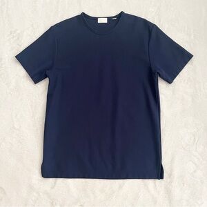 HANDVAERK Crew Neck T Shirt Mens Medium Short Sleeve Tee Blue